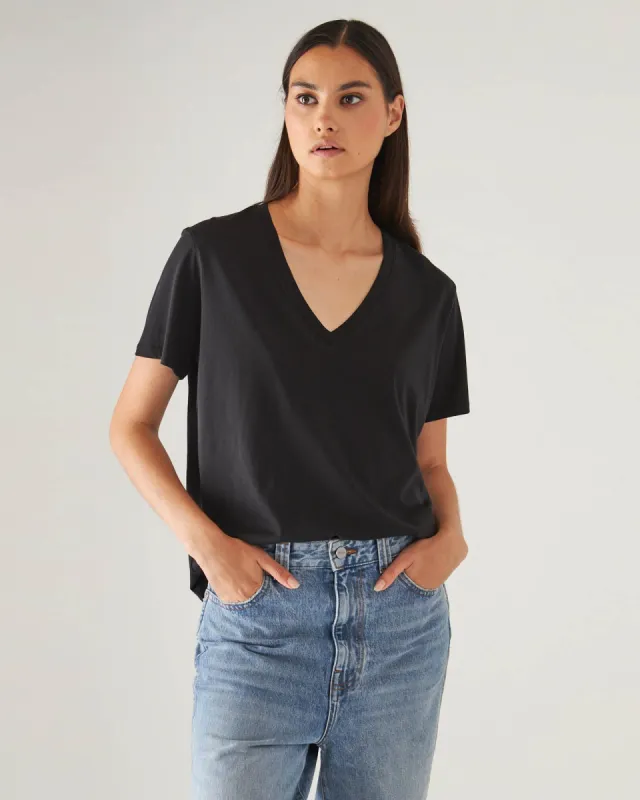 Classic V-Neck Boyfriend T-Shirt sold by TNT Fashion