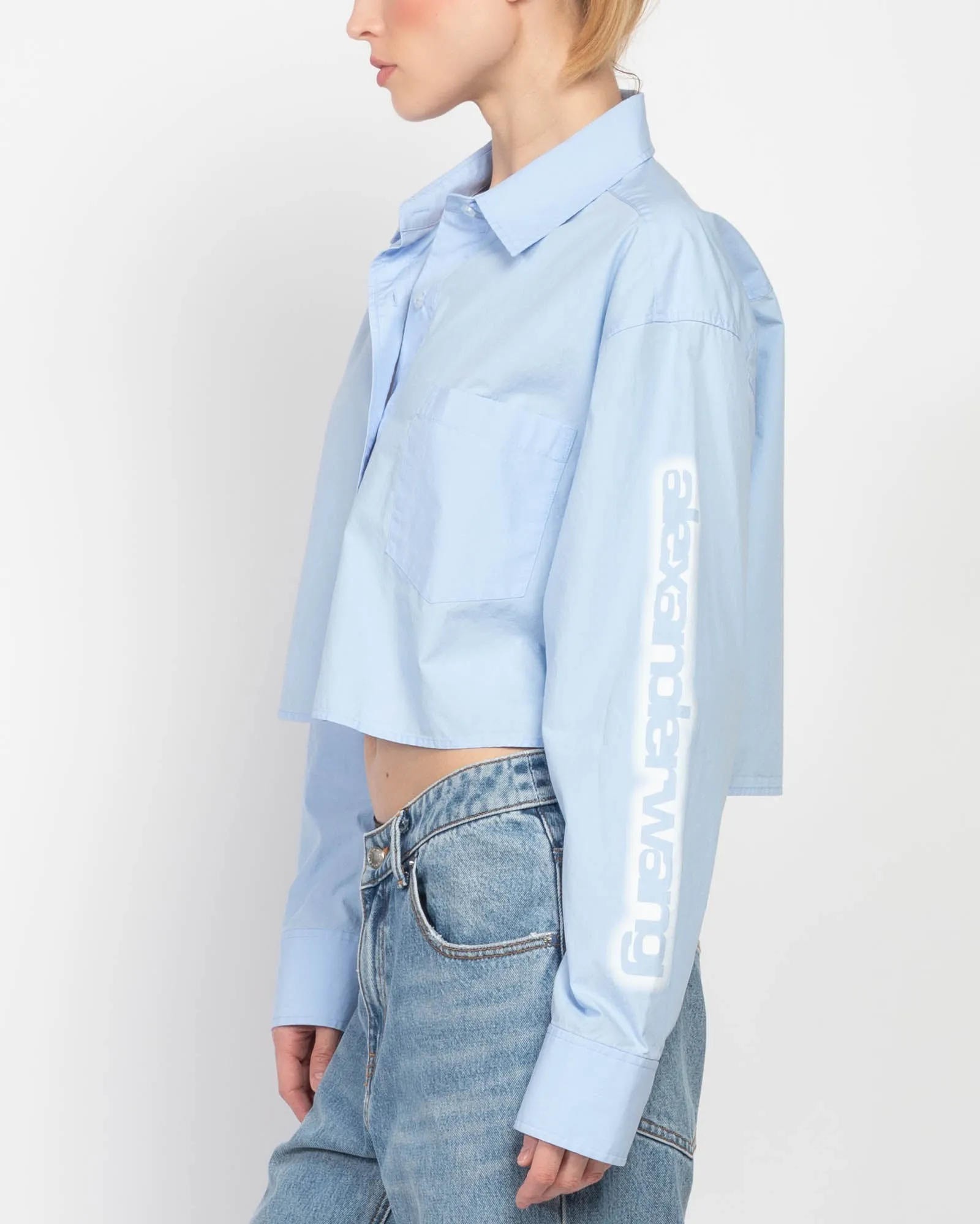 Button Crop Shirt sold by TNT Fashion product image thumbnail 5