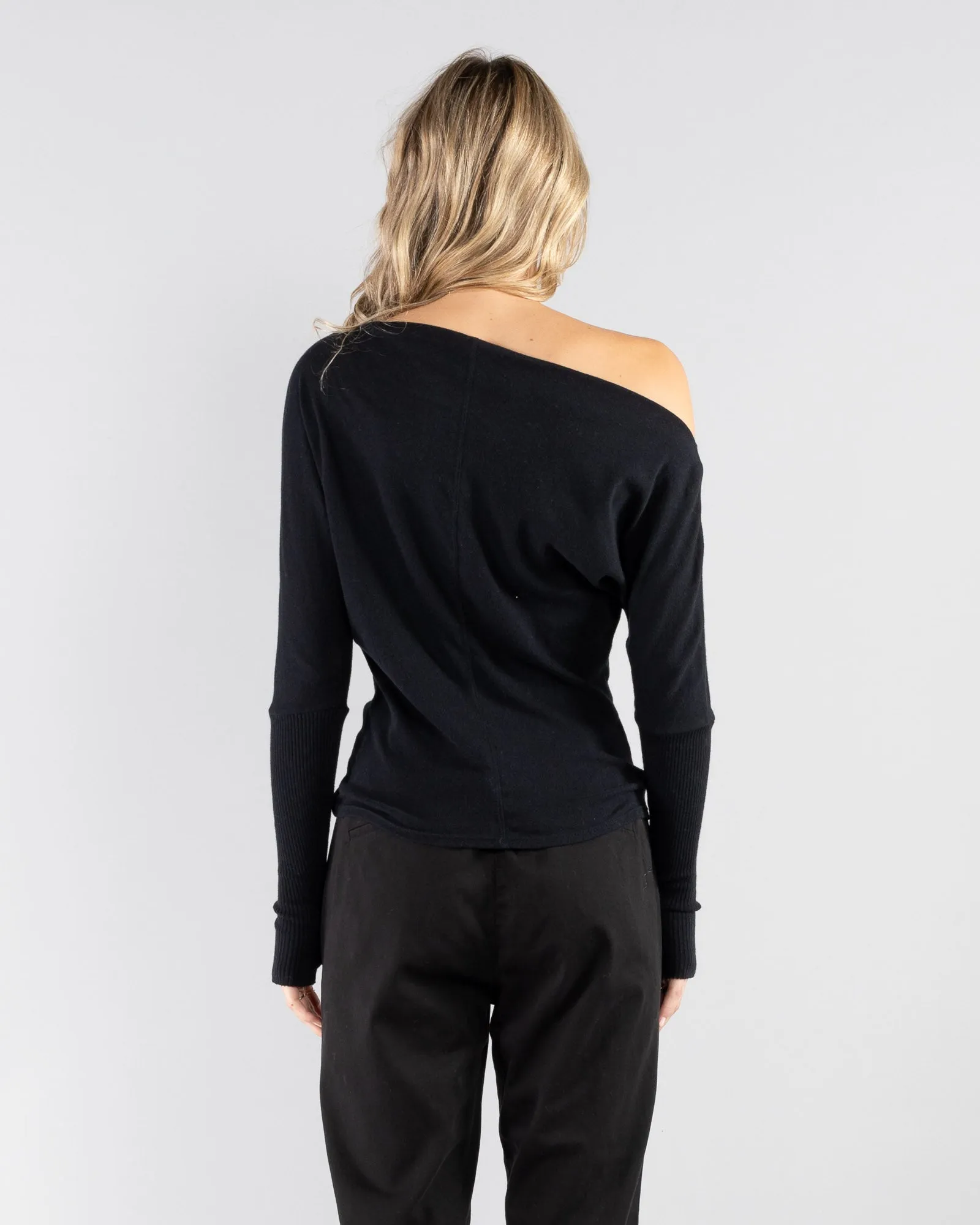 Cuff Off Shoulder Long Sleeve Top sold by TNT Fashion product image thumbnail 4