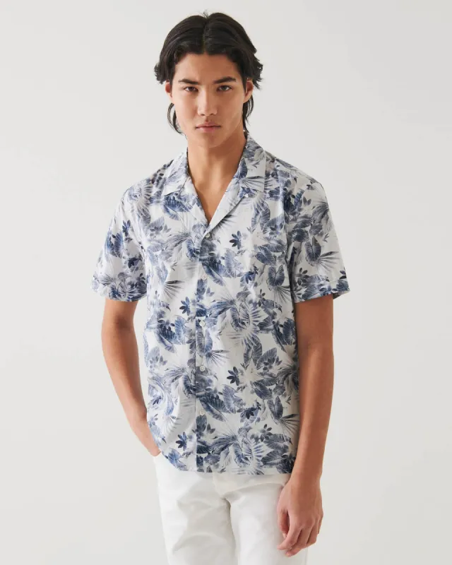 Short Sleeve Leaf Camp Shirt sold by TNT Fashion
