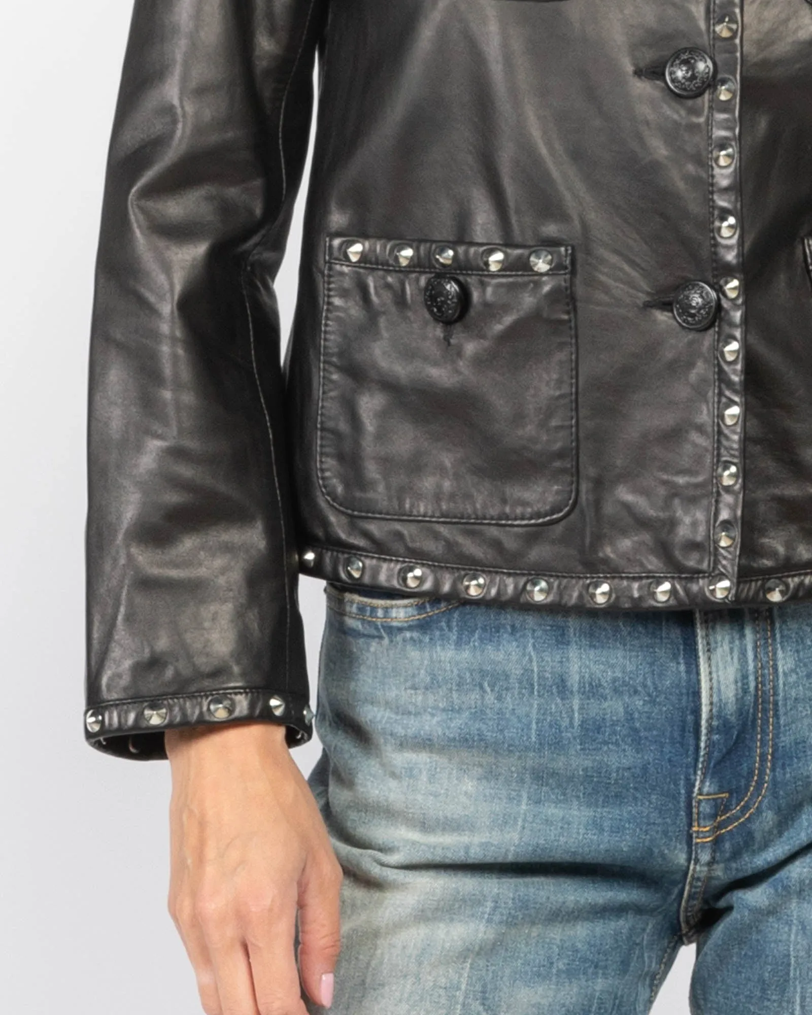 Crop Slouch Jacket sold by TNT Fashion product image thumbnail 5