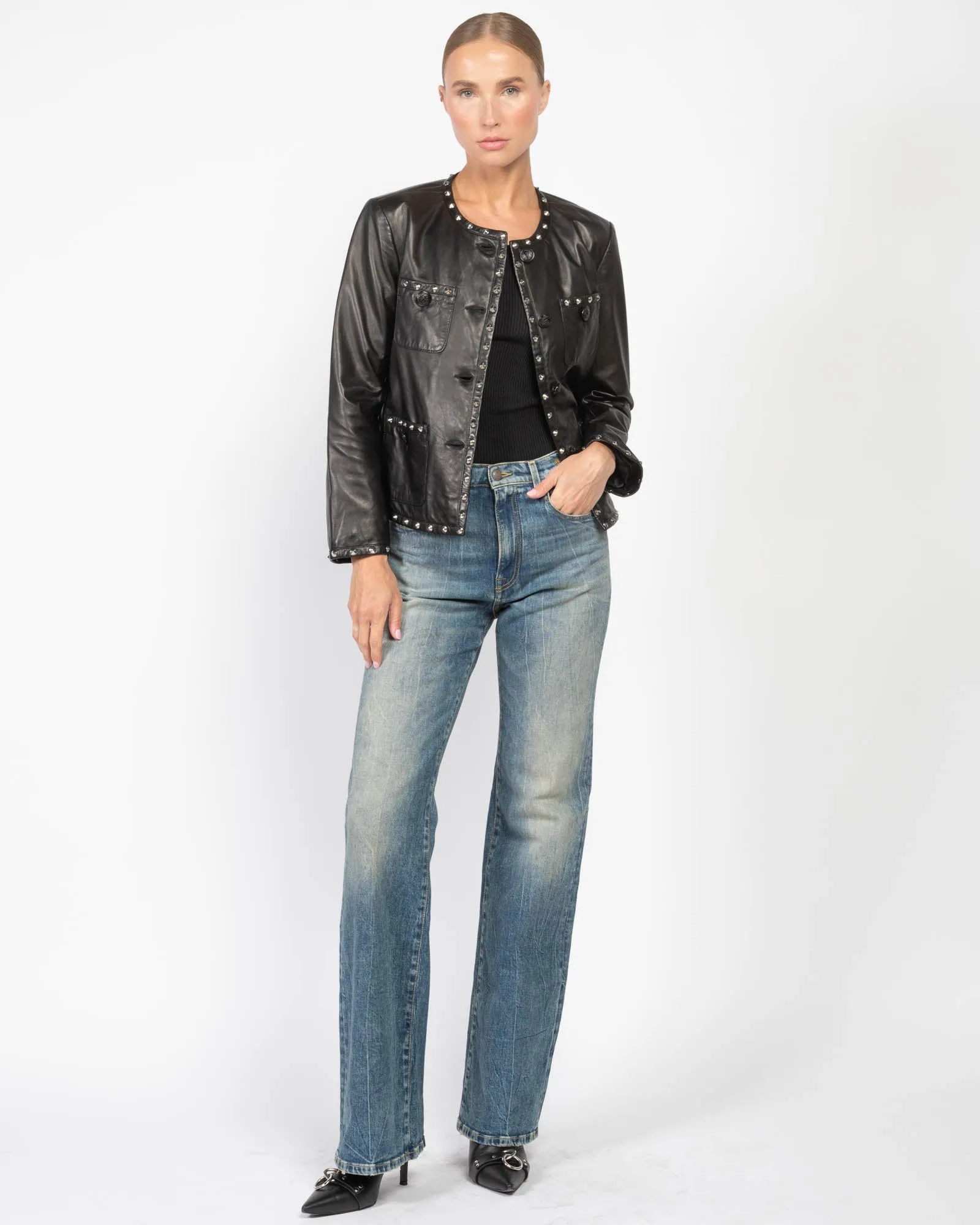 Crop Slouch Jacket sold by TNT Fashion product image thumbnail 2