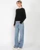 Crop Reverse Seam Sweater sold by TNT Fashion