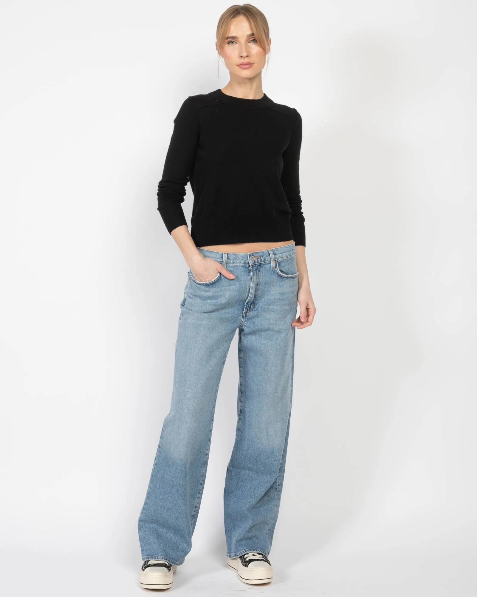 Crop Reverse Seam Sweater sold by TNT Fashion product image thumbnail 2