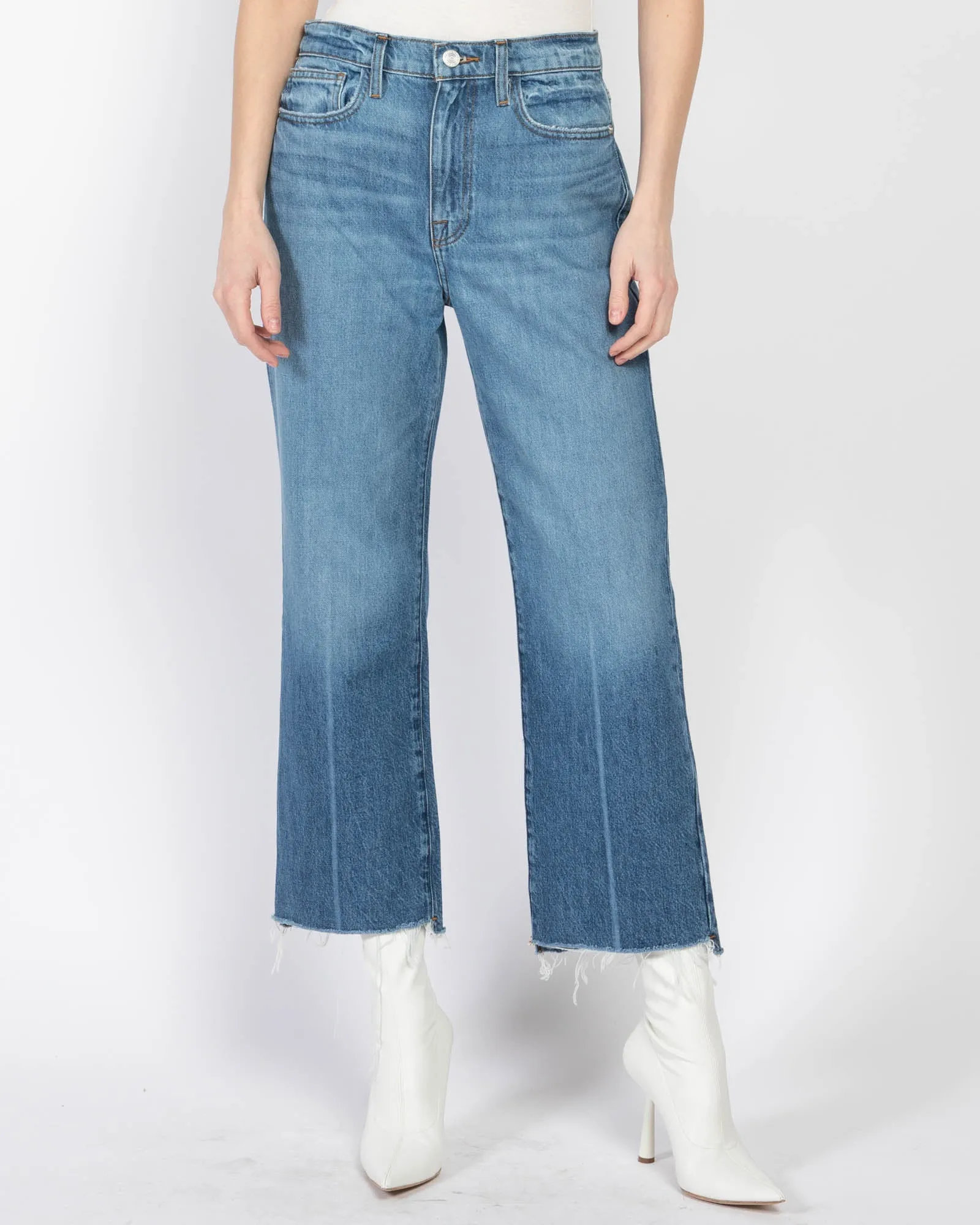 Le Jane Crop Step Jeans sold by TNT Fashion
