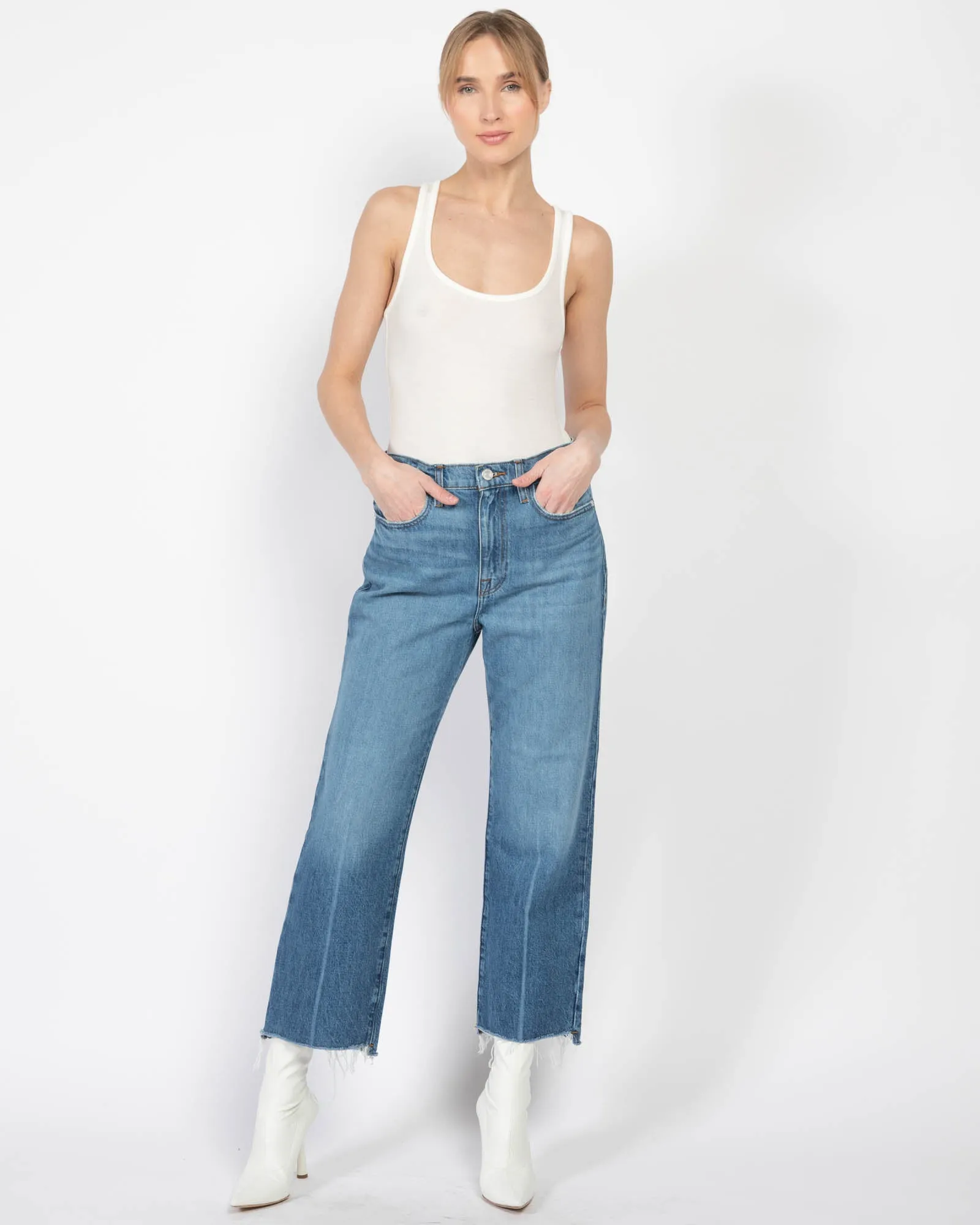 Le Jane Crop Step Jeans sold by TNT Fashion product image thumbnail 2
