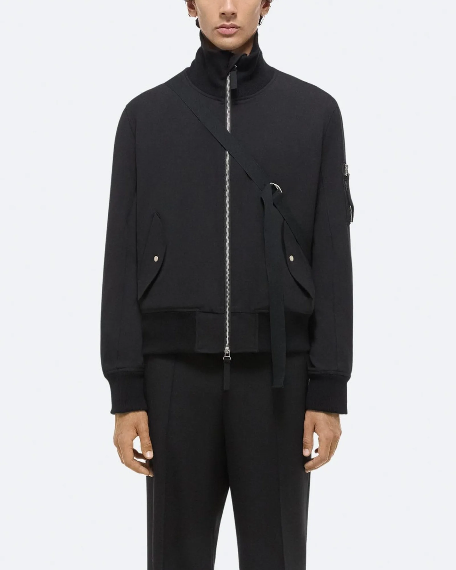 Seatbelt Bomber Jacket sold by TNT Fashion