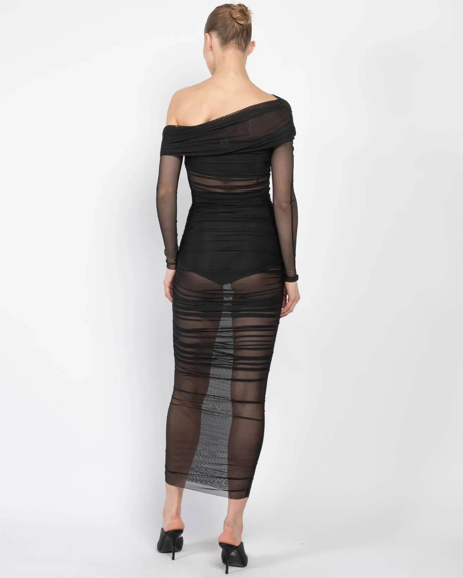 Long Sleeves Asymmetrical Dress sold by TNT Fashion product image thumbnail 4