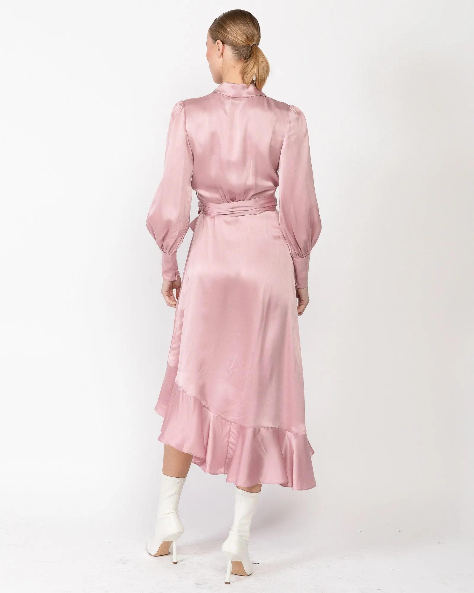 Silk Wrap Midi Dress sold by TNT Fashion product image thumbnail 2