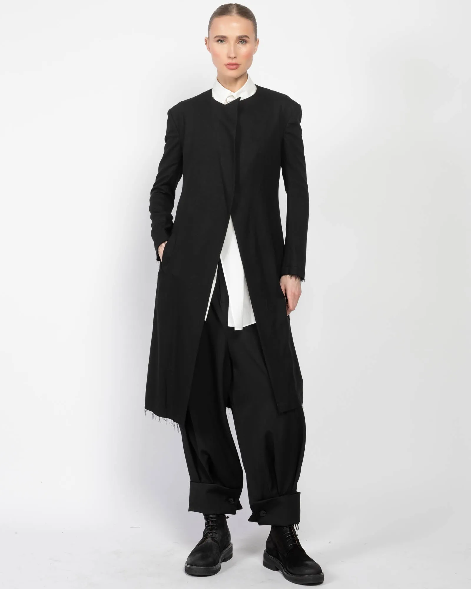 U-Collar Less Jacket sold by TNT Fashion