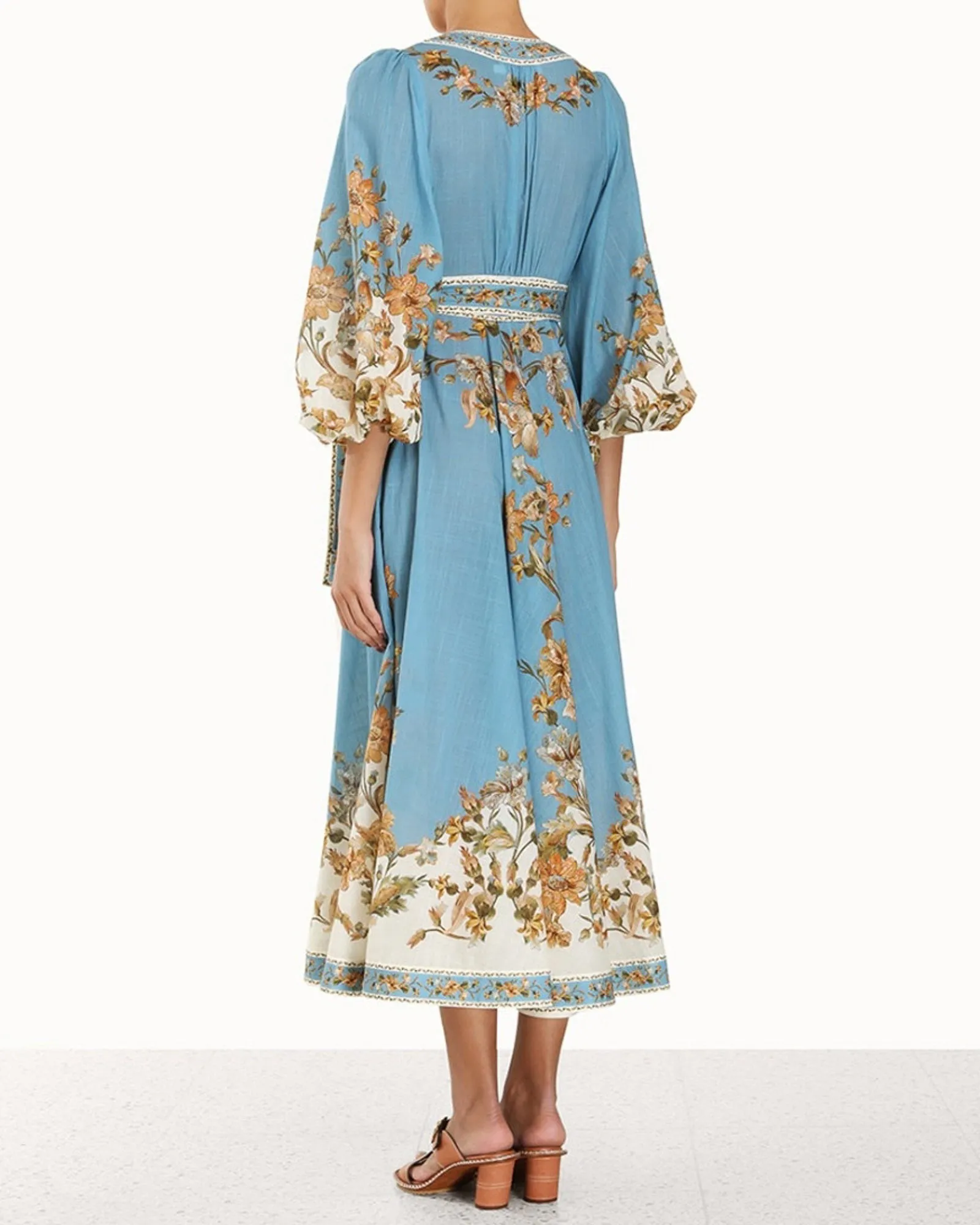 Chintz Wrap Midi Dress sold by TNT Fashion product image thumbnail 2