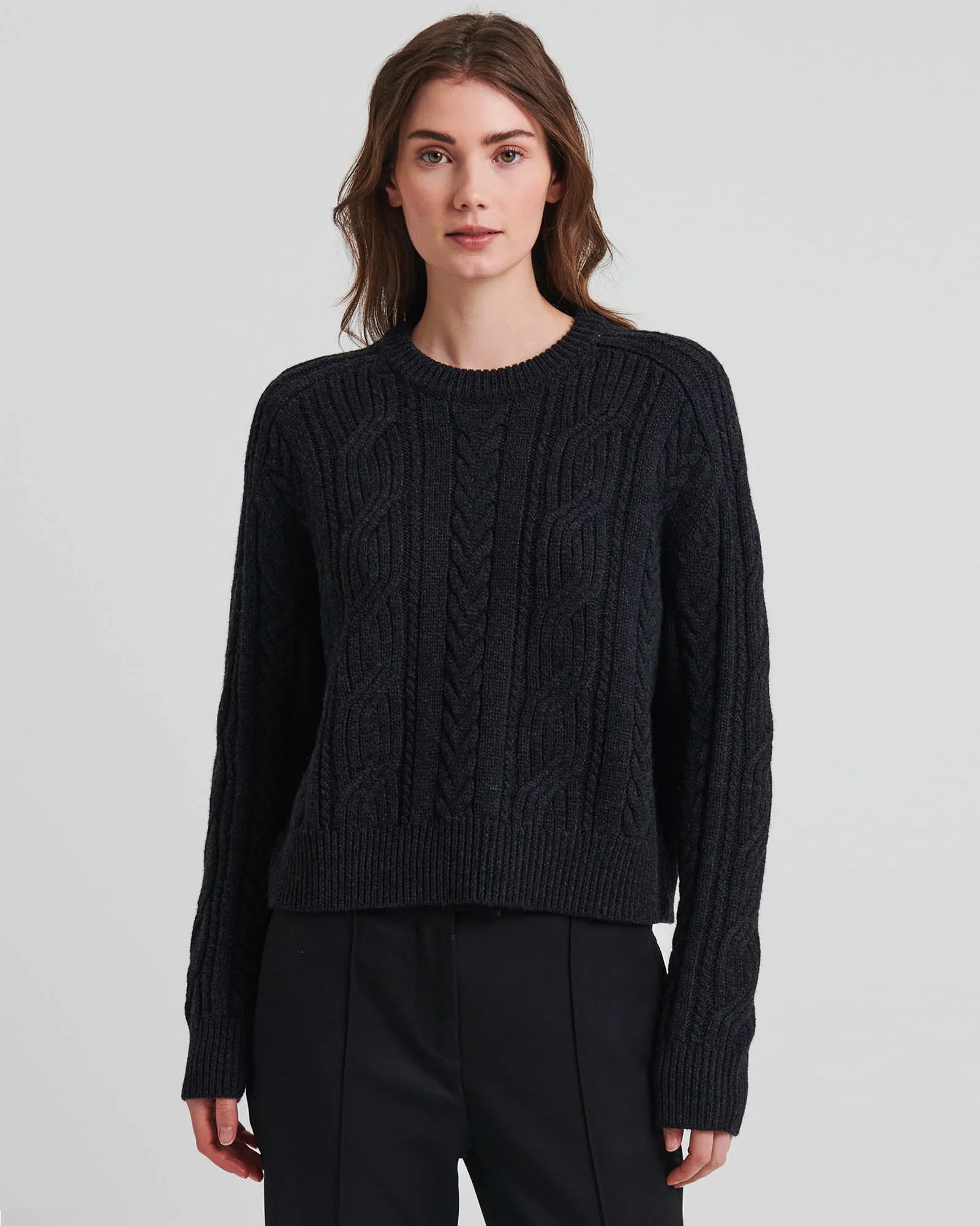 Cable Crewneck Sweater sold by TNT Fashion