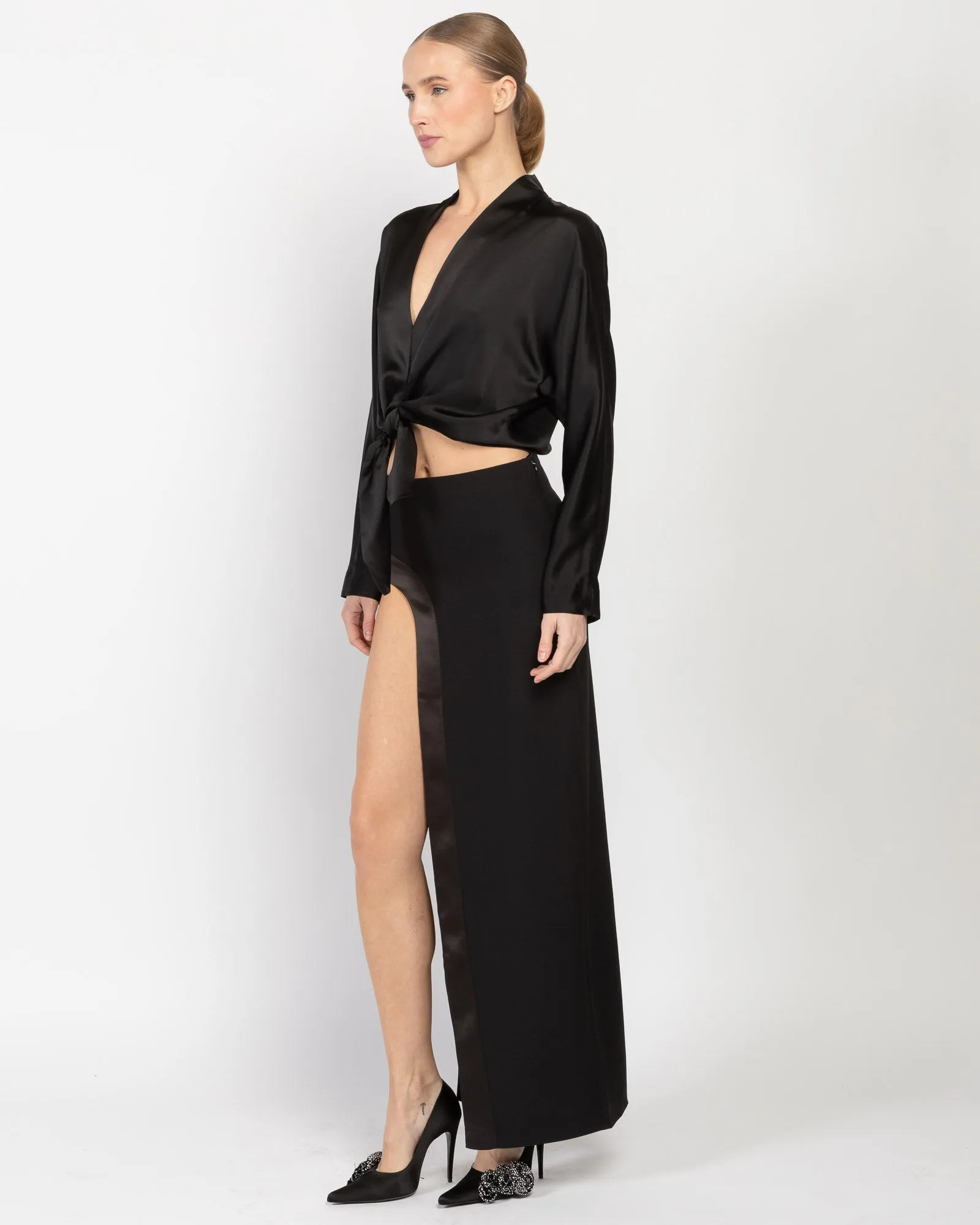 Front Tie Blouse sold by TNT Fashion product image thumbnail 4