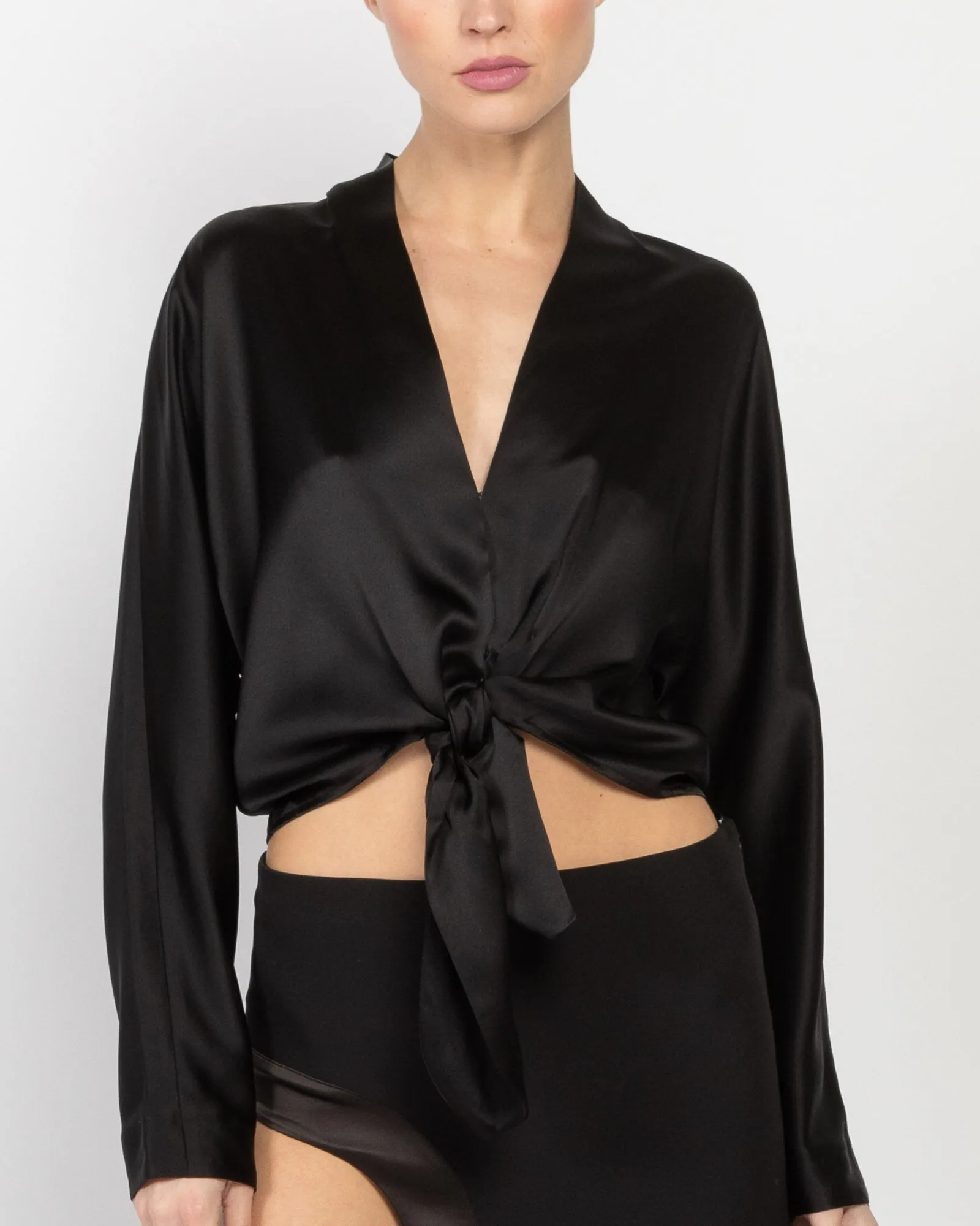 Front Tie Blouse sold by TNT Fashion product image thumbnail 5