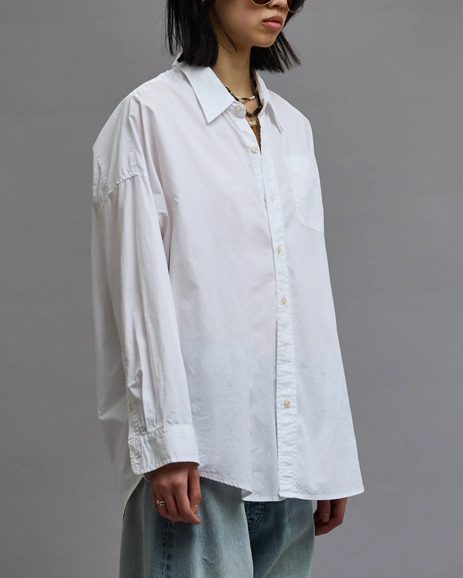 Drop Neck Oxford Shirt sold by TNT Fashion product image thumbnail 4