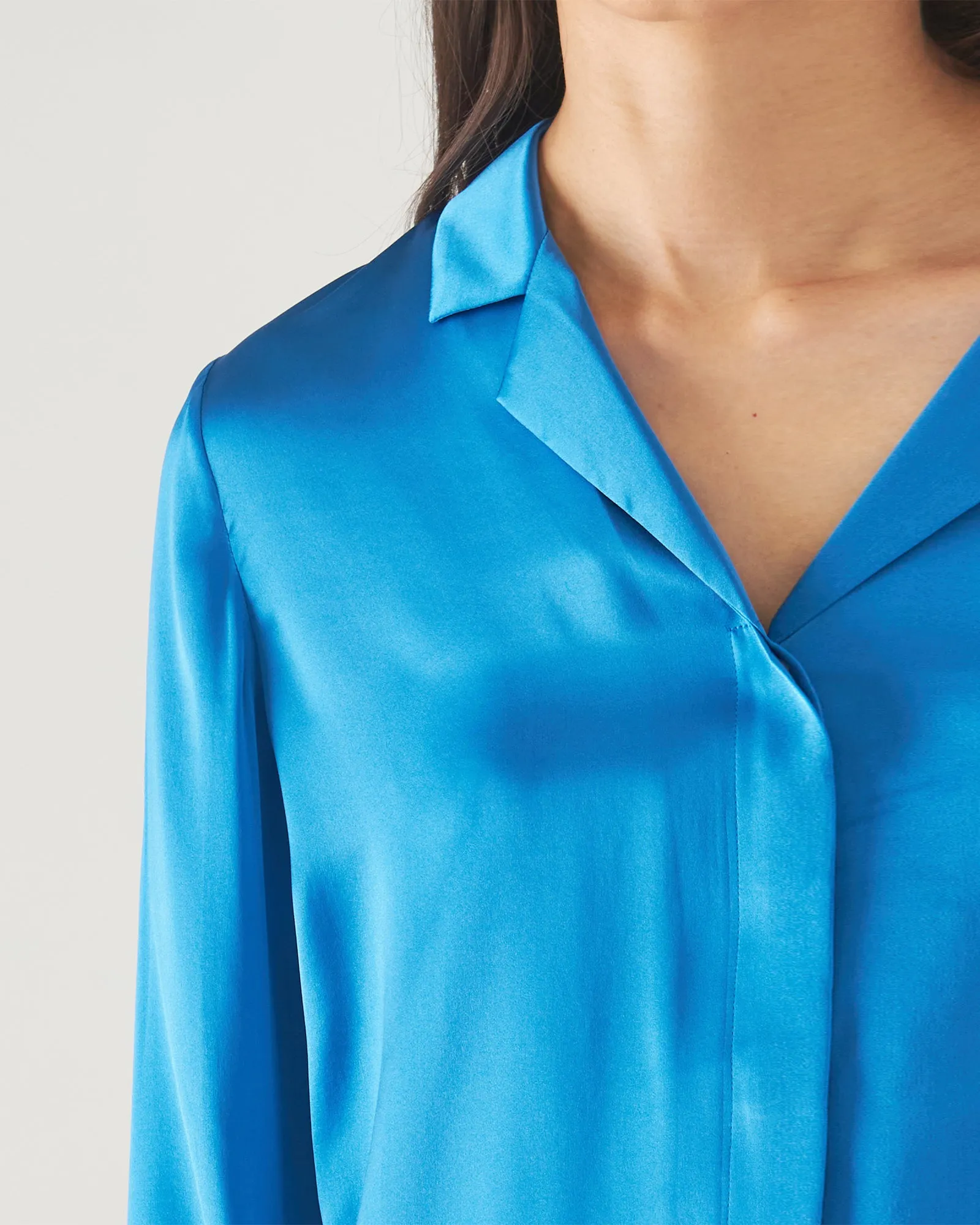 Long Sleeve Silk Camp Shirt sold by TNT Fashion product image thumbnail 4