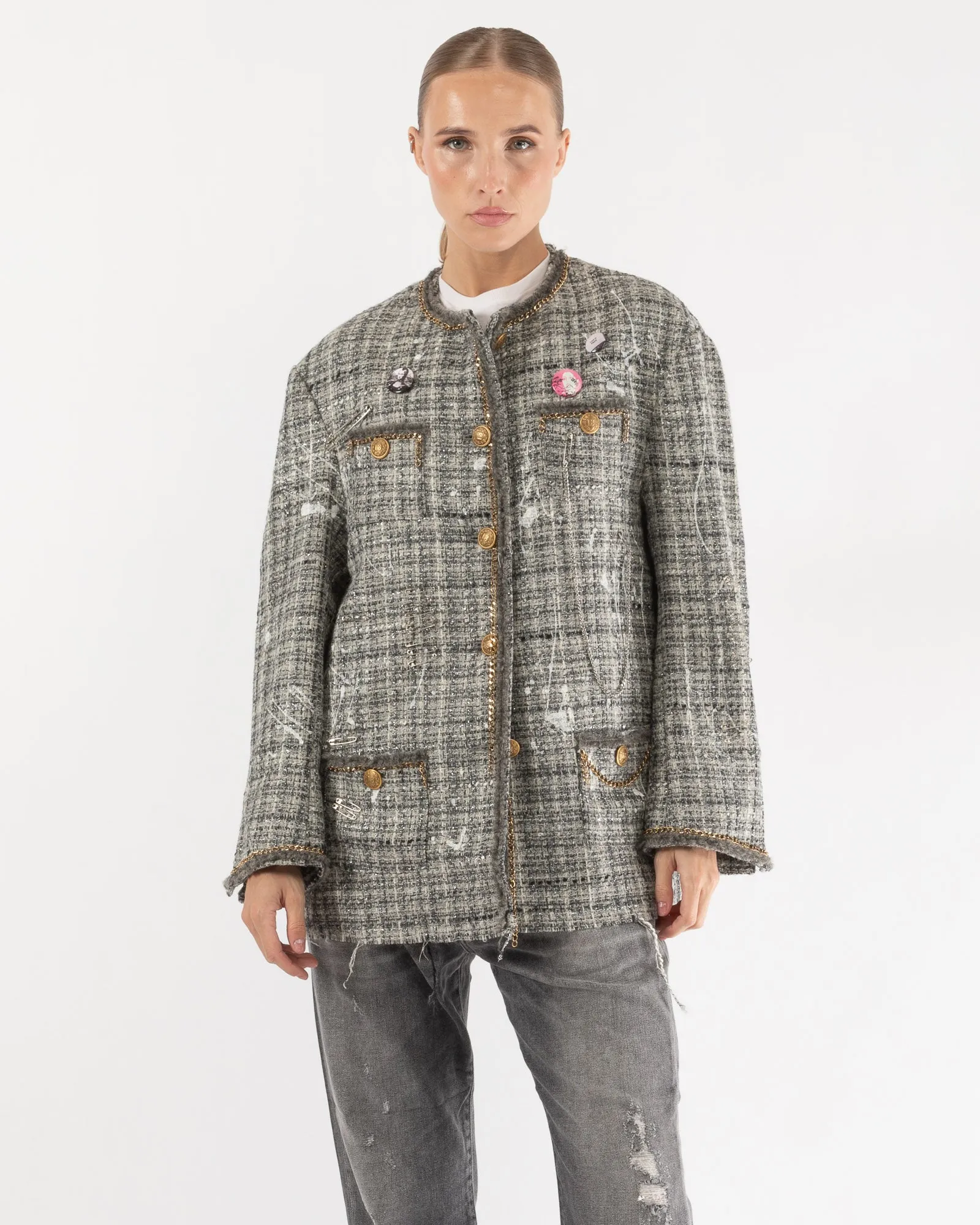 Slouch Tweed Jacket sold by TNT Fashion