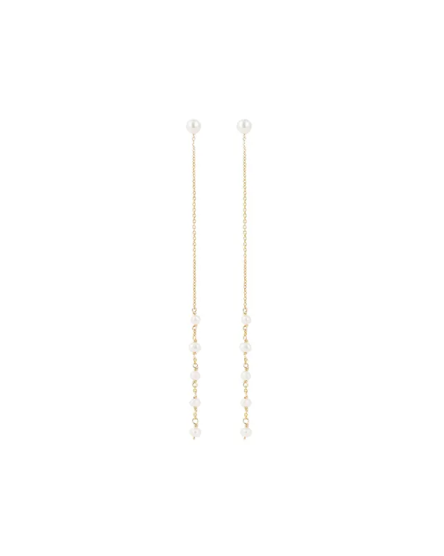 Five Drop Pearl Studs sold by Blue Ruby