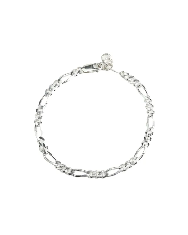 Figaro Chain Bracelet | 4.3mm sold by Blue Ruby