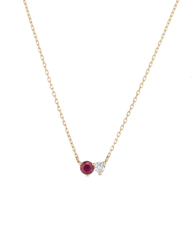 Diamond Ruby Amigos Necklace sold by Blue Ruby