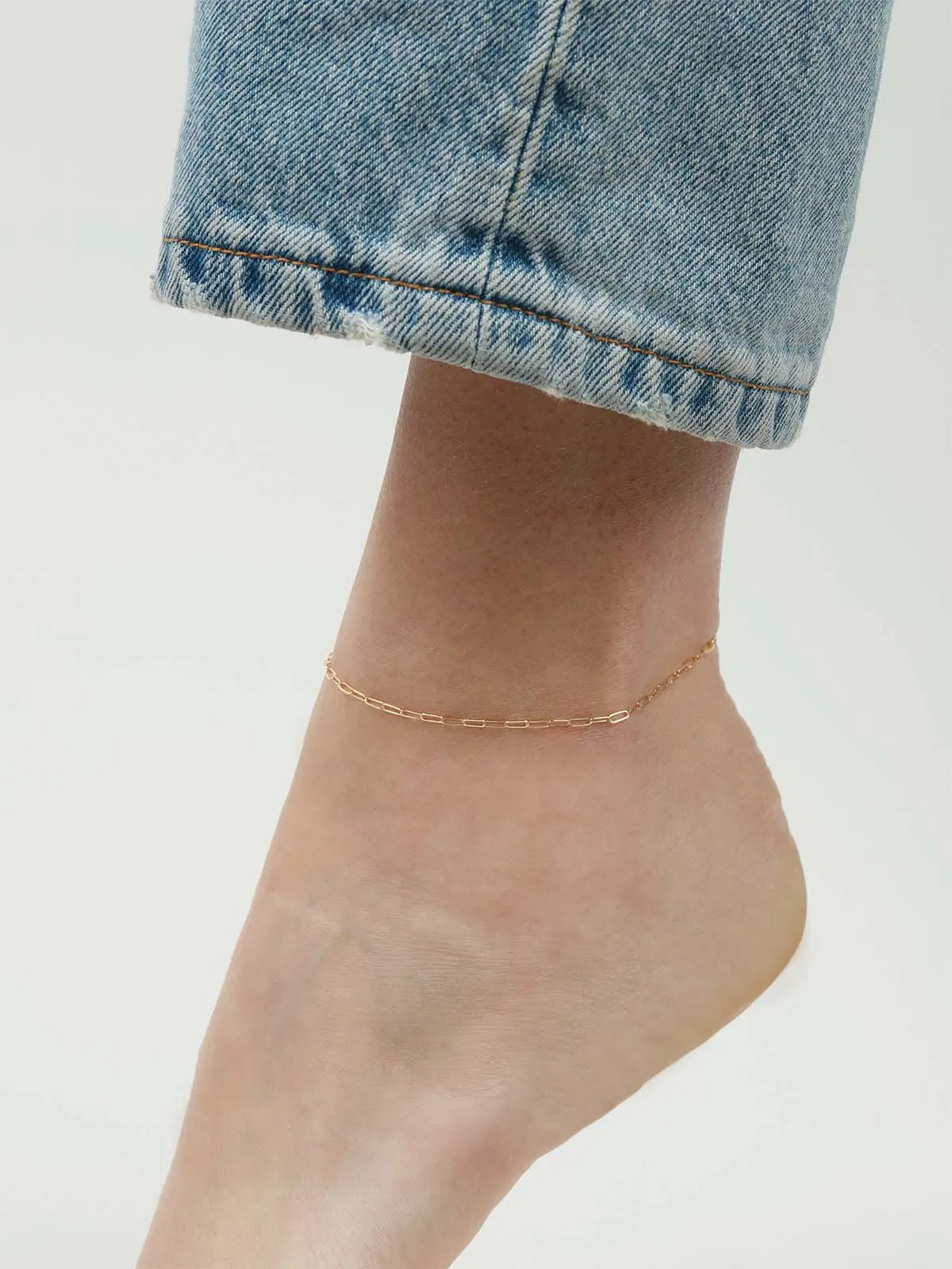 Paperclip Chain Anklet | XS sold by Blue Ruby product image thumbnail 3