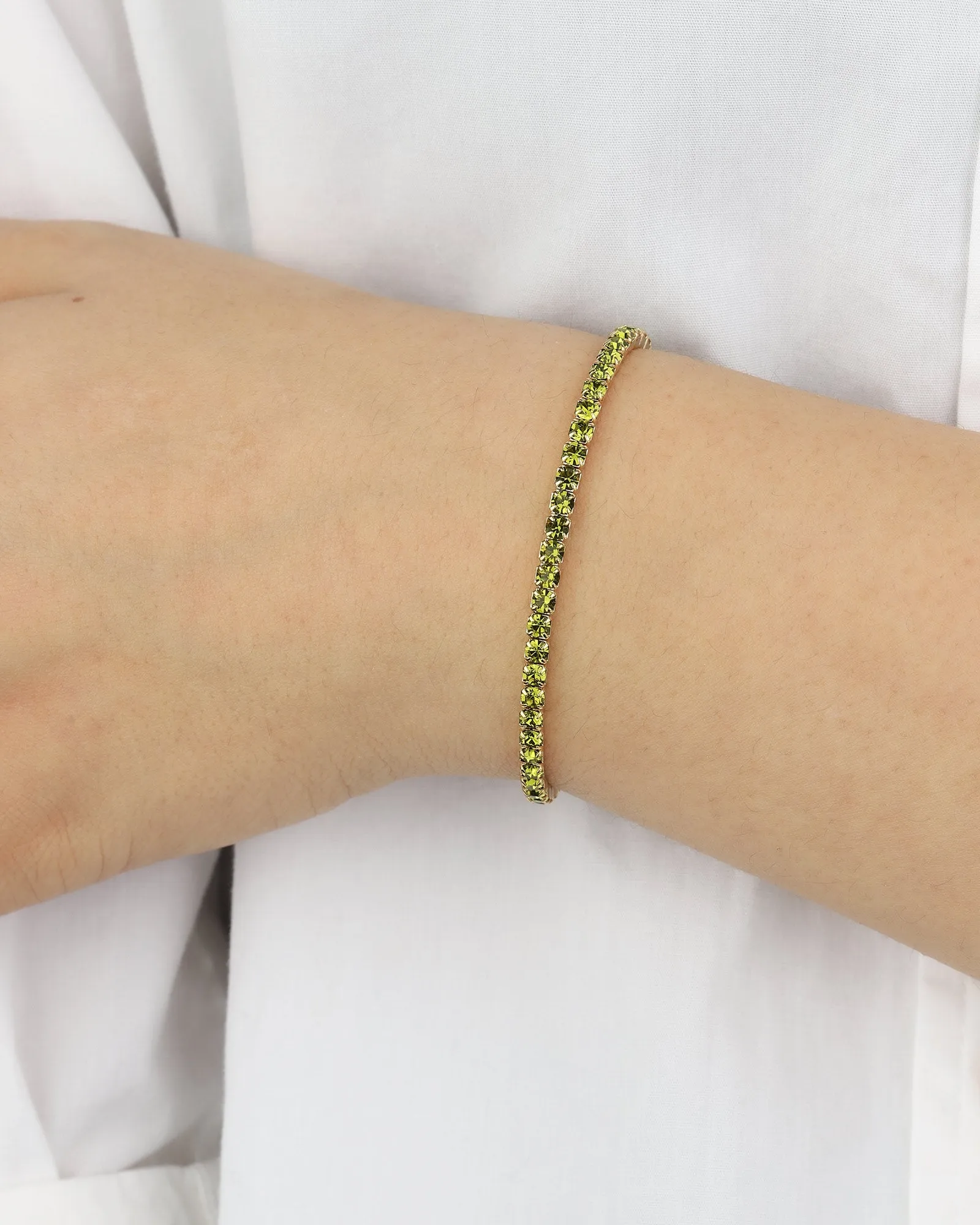 1 Row 3mm Crystal Stretch Bracelet sold by Blue Ruby product image thumbnail 2