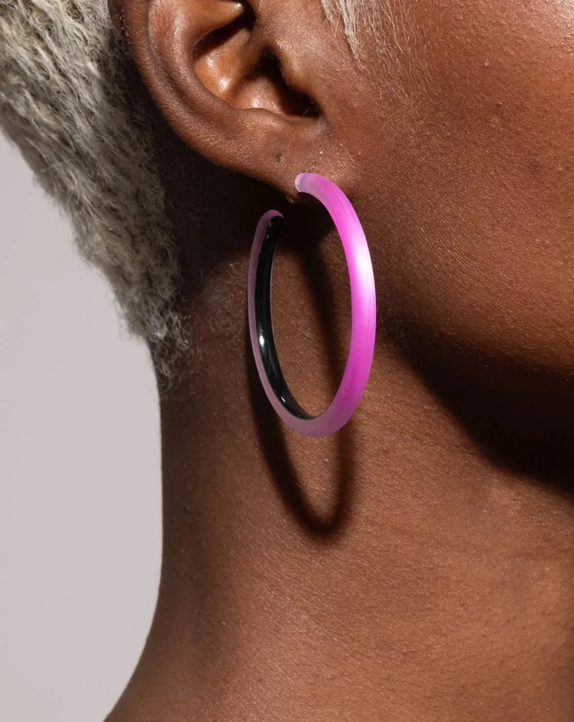 Skinny Lucite Hoop Earrings sold by Blue Ruby product image thumbnail 2