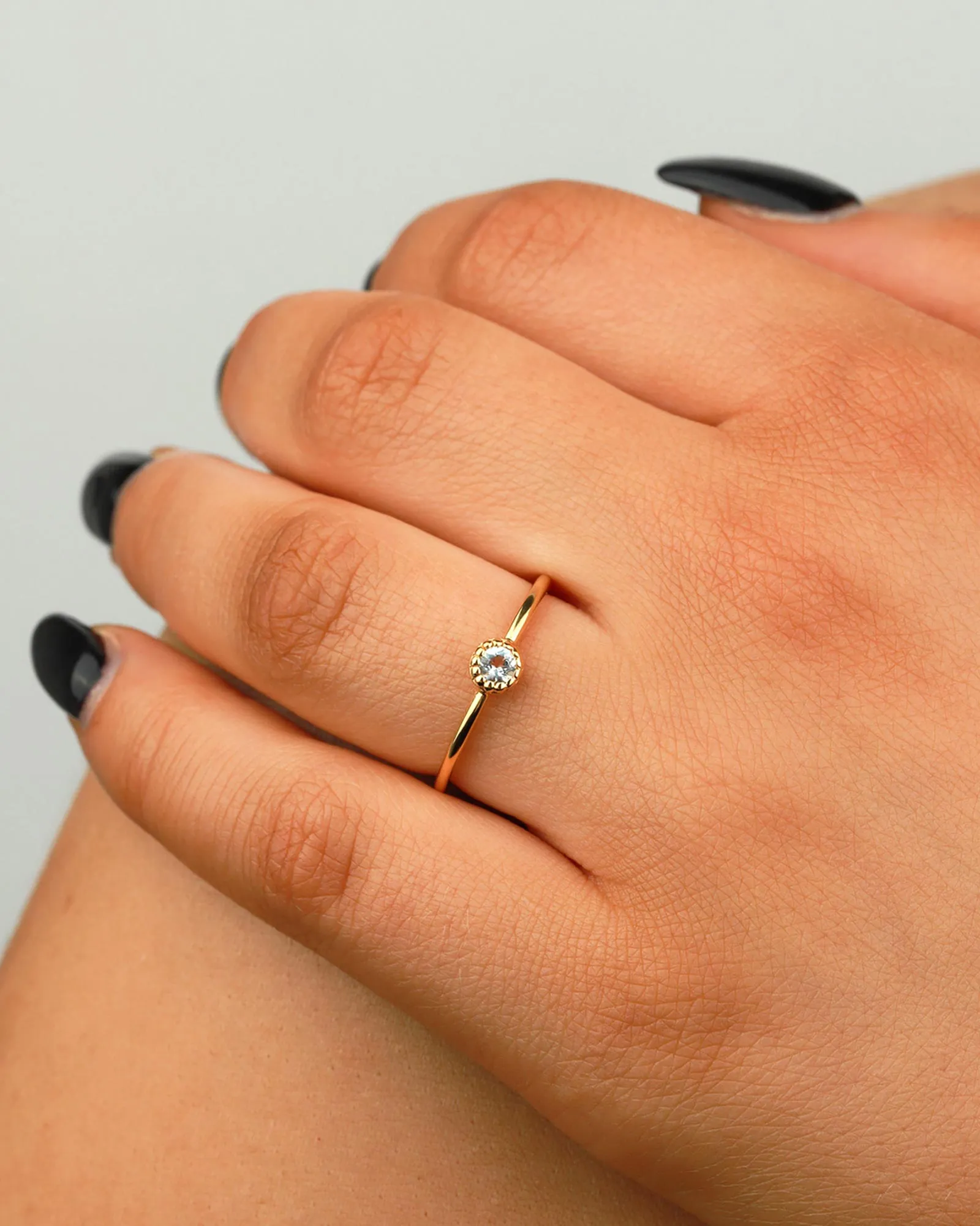 Milgrain Stone Ring sold by Blue Ruby product image thumbnail 3