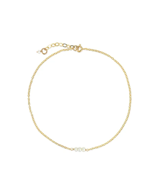 Three Pearl Anklet sold by Blue Ruby