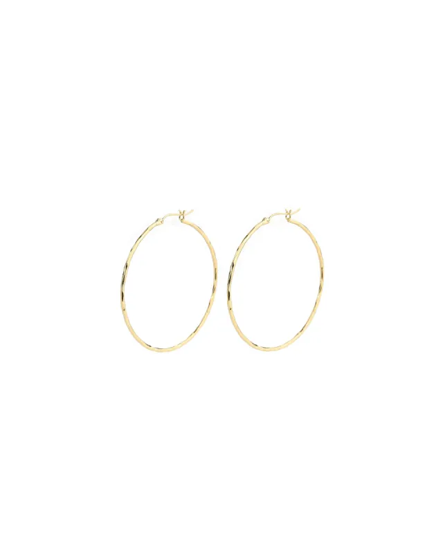 Hammered Hoops I 45mm sold by Blue Ruby