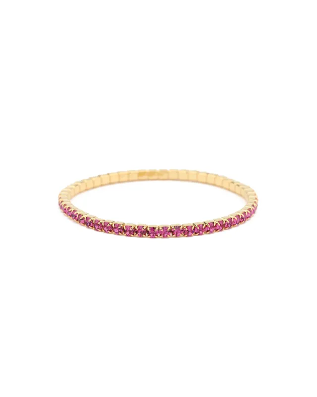 1 Row 3mm Crystal Stretch Bracelet sold by Blue Ruby