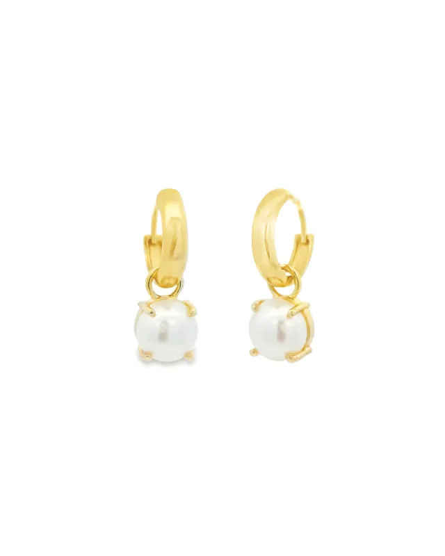Single Pearl Drop Huggies sold by Blue Ruby