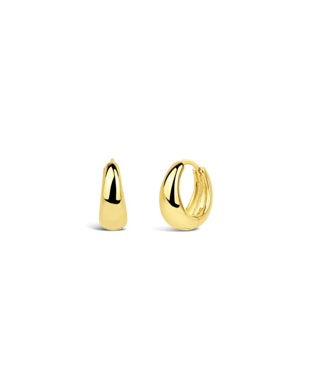 Slim Tapered Hoops | 10mm sold by Blue Ruby