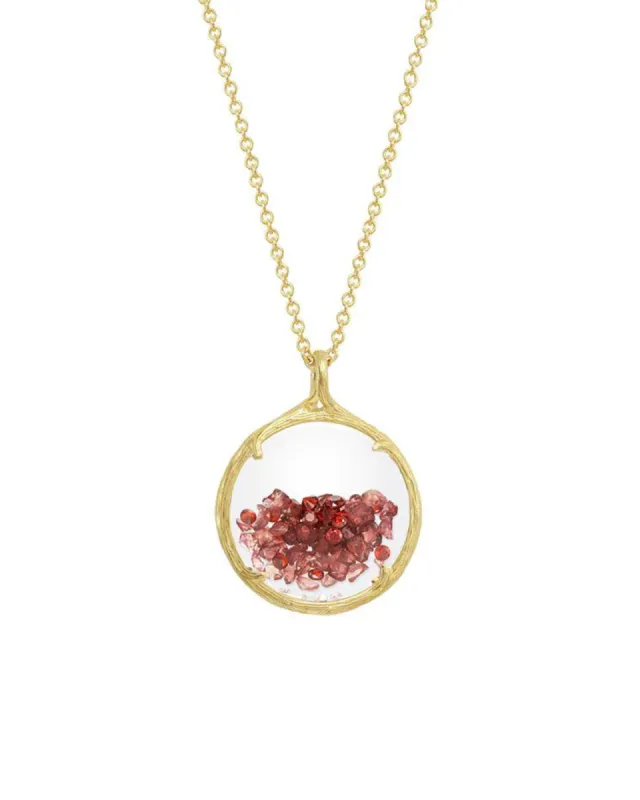 Birthstone Shaker Necklace I Small sold by Blue Ruby