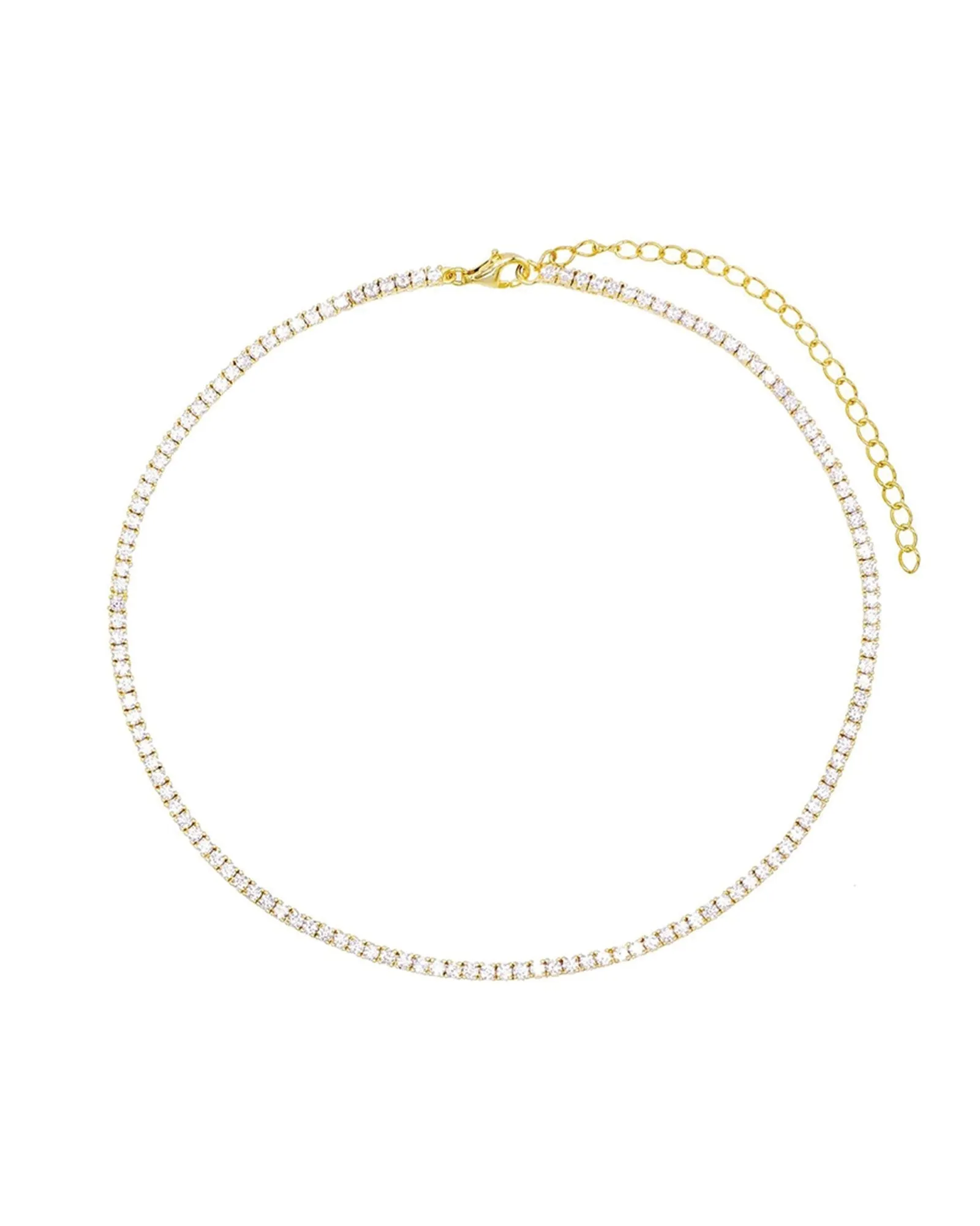 CZ Tennis Necklace | 2mm sold by Blue Ruby