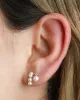 Pearl + CZ Stud | 4mm sold by Blue Ruby