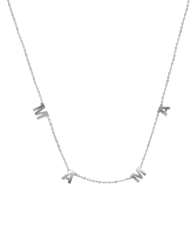 Mama Drop Letter Necklace sold by Blue Ruby