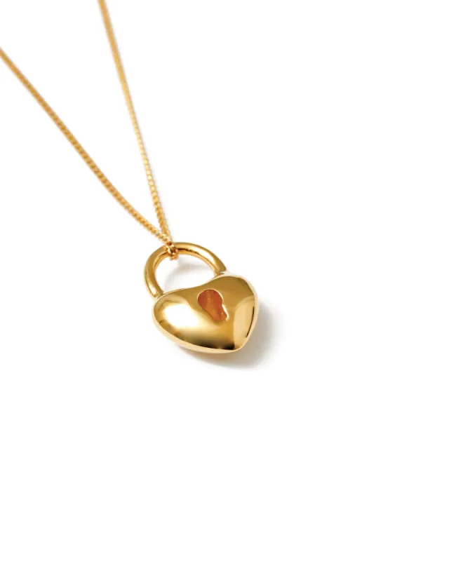 Heartlock Charm Necklace sold by Blue Ruby