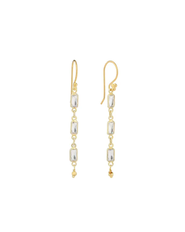 3 Baguette Drop Hooks sold by Blue Ruby