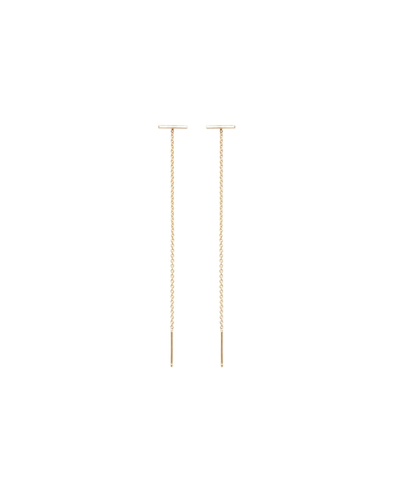 Thin Bar Threader Earrings sold by Blue Ruby