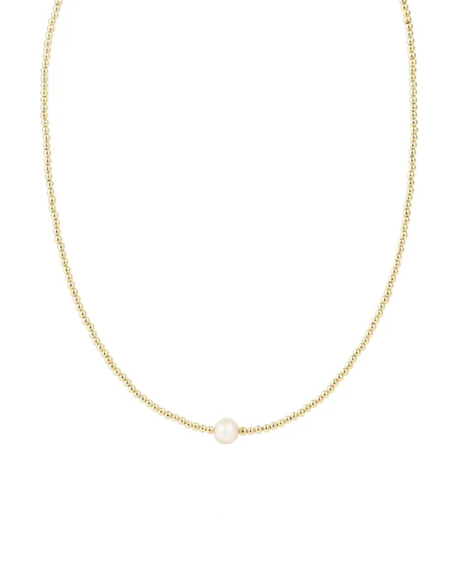 Beaded 6mm Pearl Necklace sold by Blue Ruby