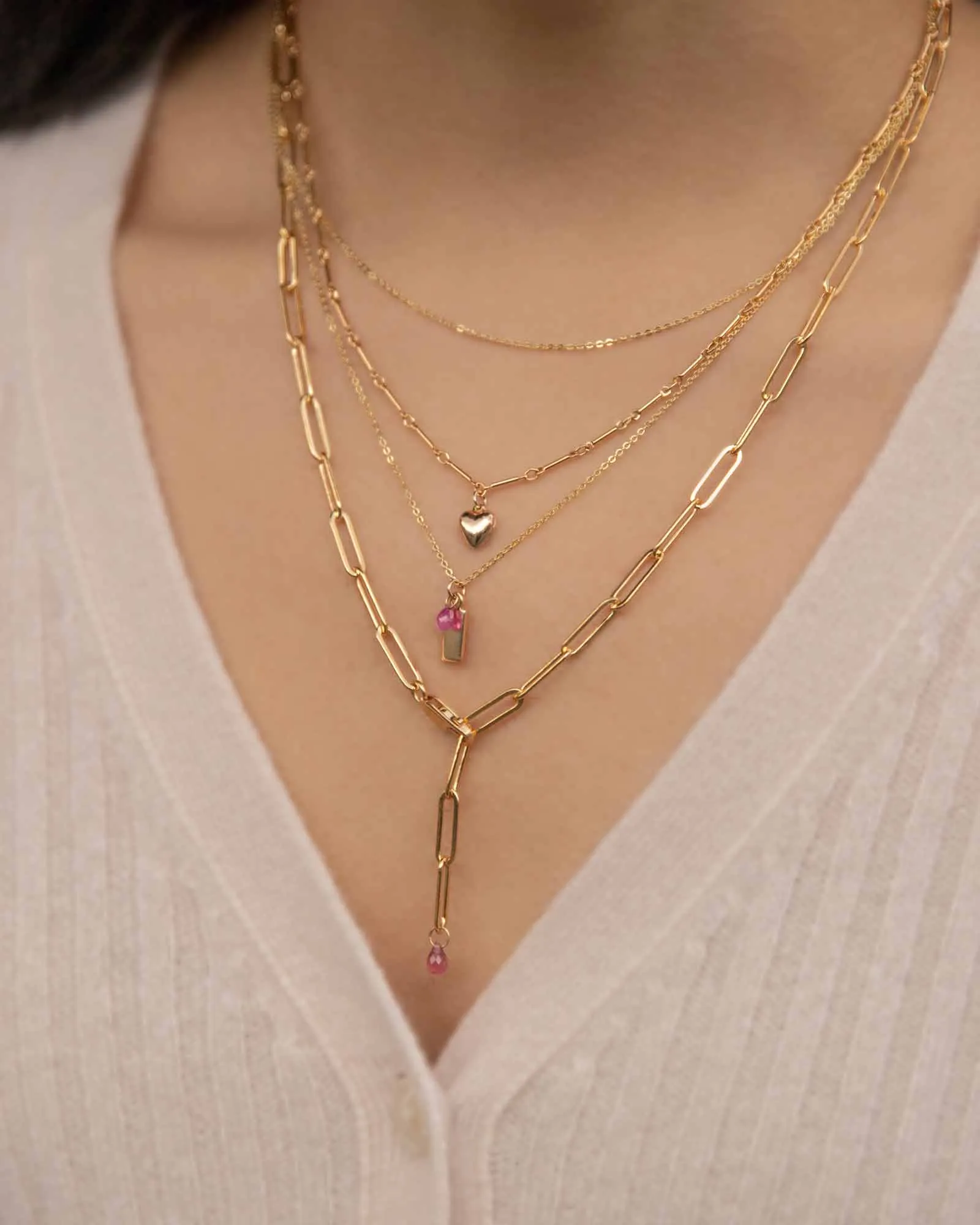 Puffy Heart Necklace sold by Blue Ruby product image thumbnail 2