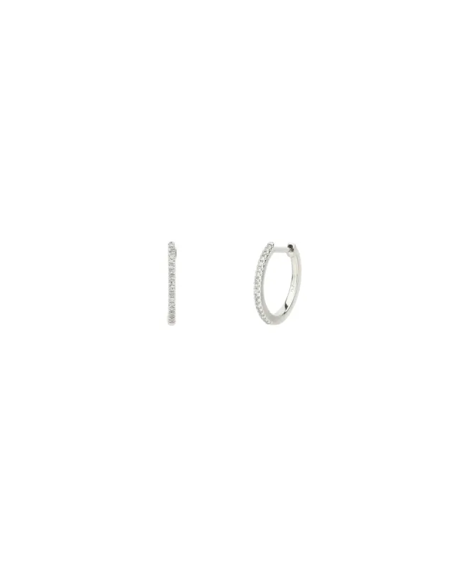 Pavé Huggies | 12mm sold by Blue Ruby