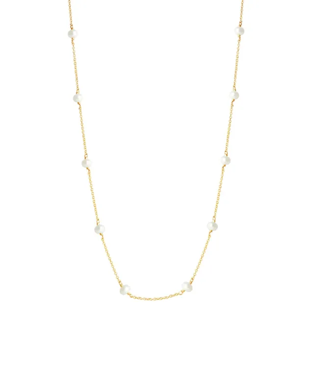 Pearl Station Necklace sold by Blue Ruby