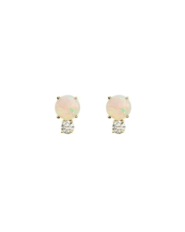 Opal CZ Drop Studs sold by Blue Ruby