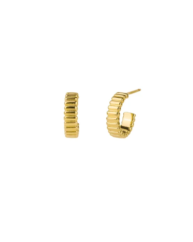 Ridged Hoops | 10mm sold by Blue Ruby