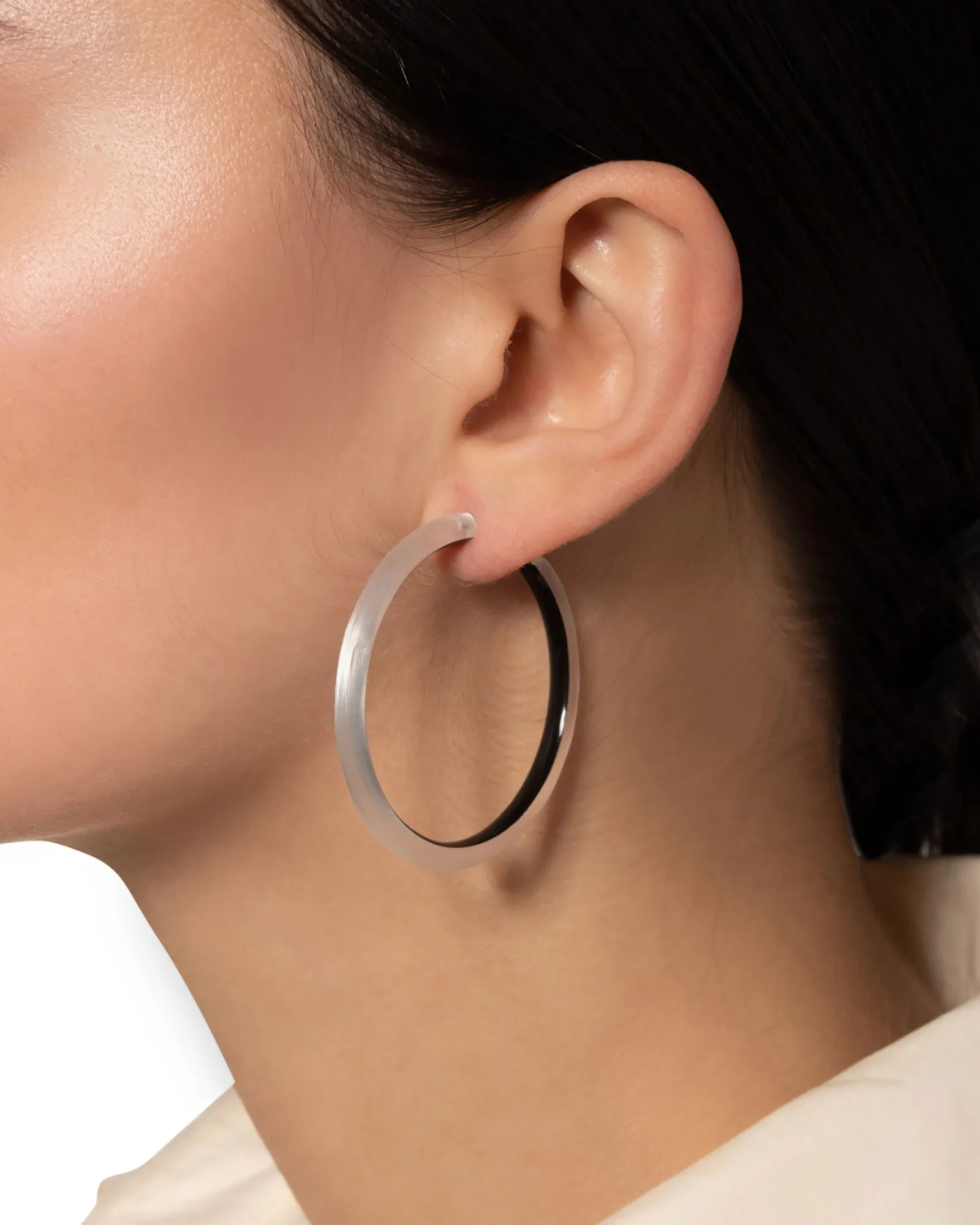Skinny Lucite Hoop Earrings sold by Blue Ruby product image thumbnail 2