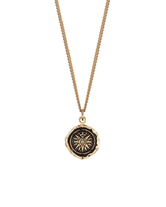 Direction 14k Gold Signature Talisman sold by Blue Ruby