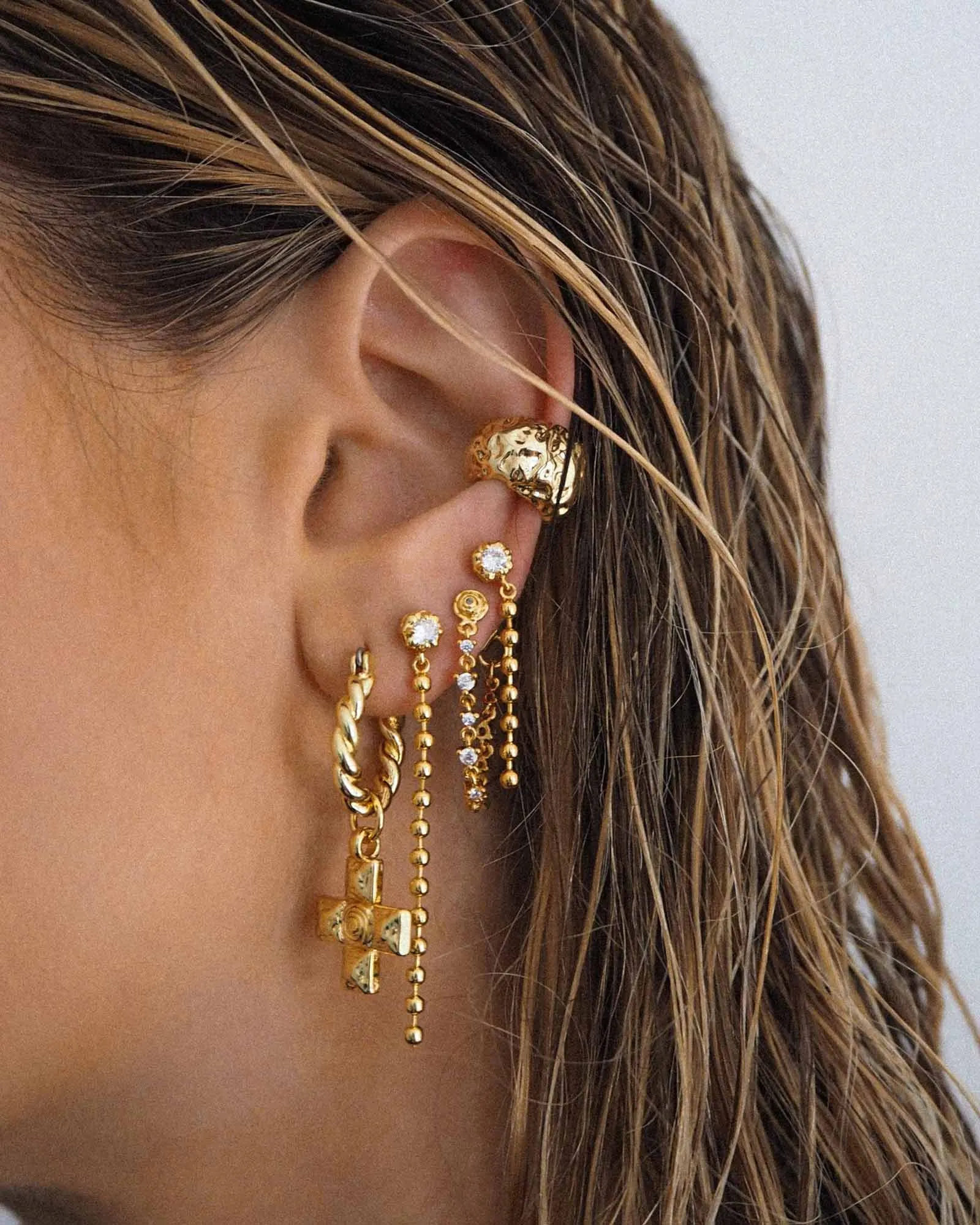 Rosette Ballier Studs sold by Blue Ruby product image thumbnail 2