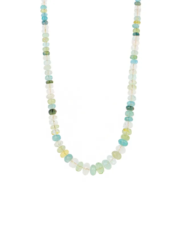Mix Beryl Graduated Stone Necklace | 4-9mm sold by Blue Ruby